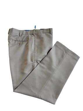 Croft & Barrow Men's Classic Fit Flat Front Microfiber Khaki Dress Pants 38x32